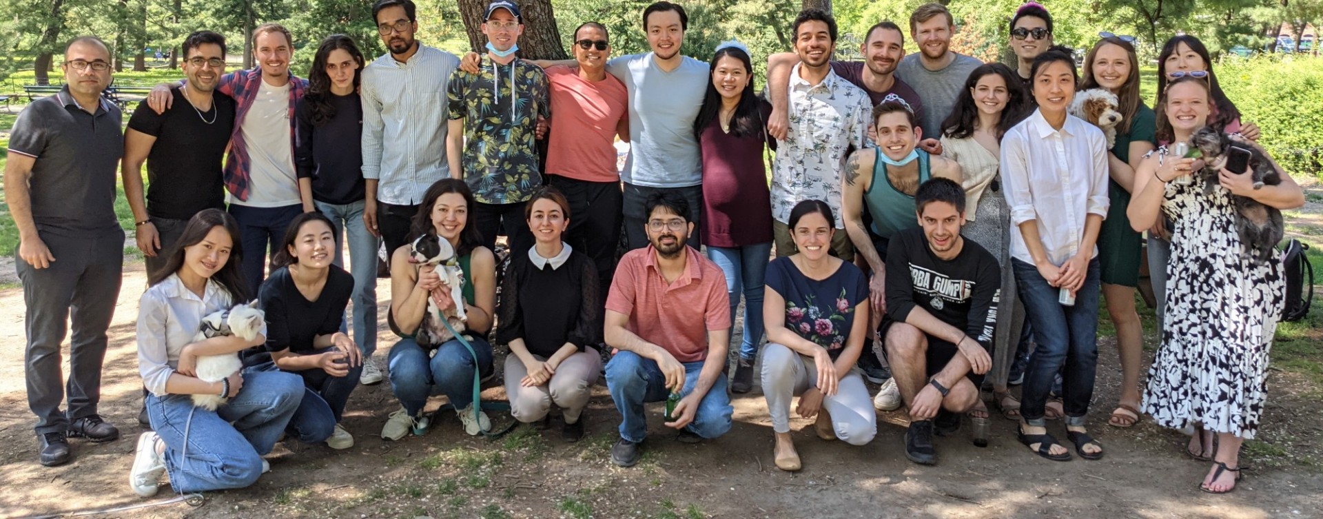 Lab Group Picture in Central Park