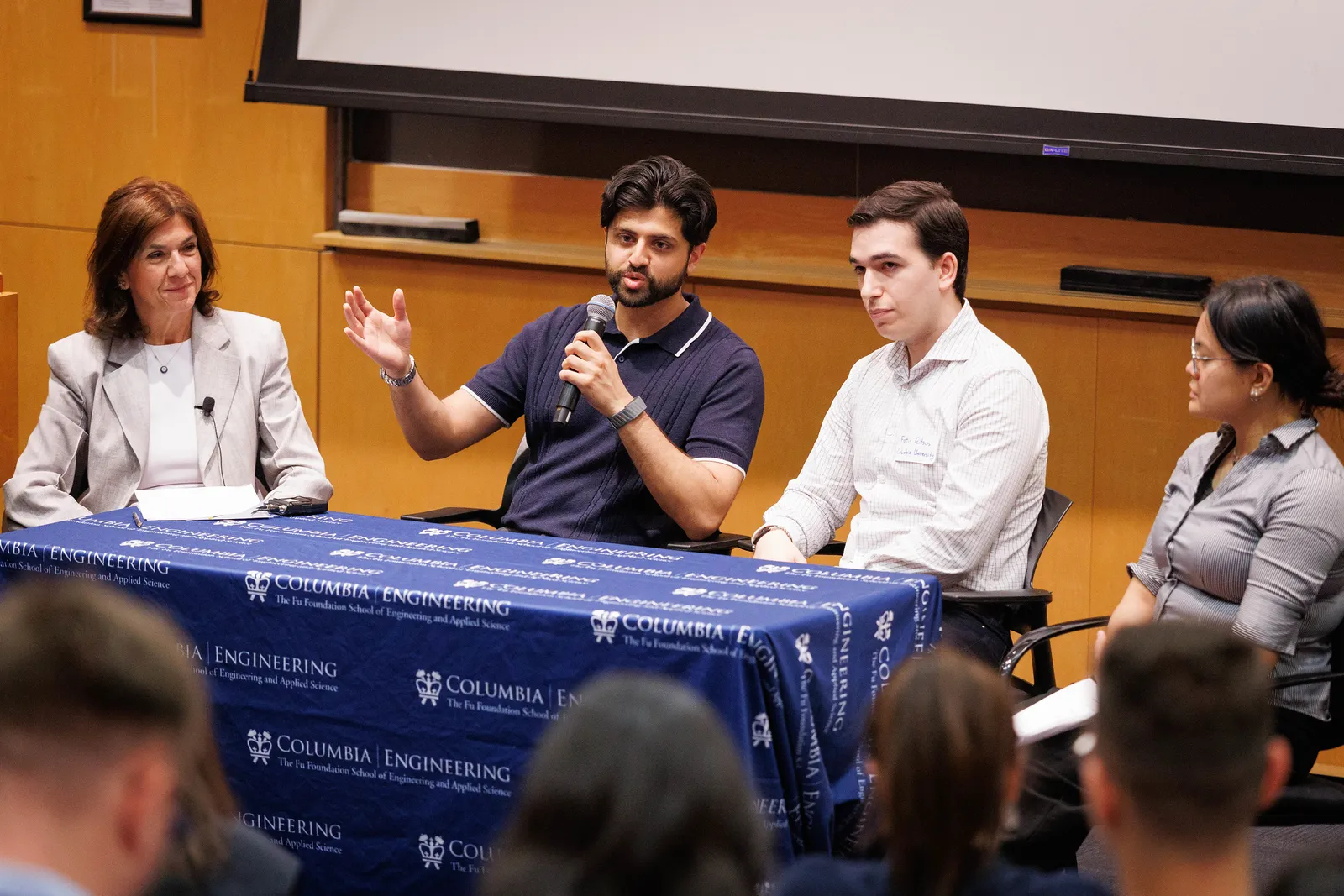 phd student speaking at panel